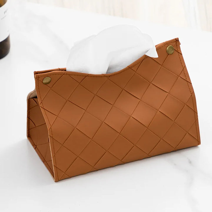 Auri Leather Tissue Box