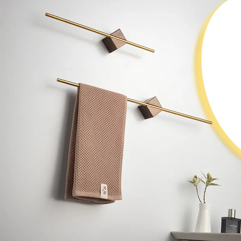 Sliding Towel Rack in Fine Mahogany