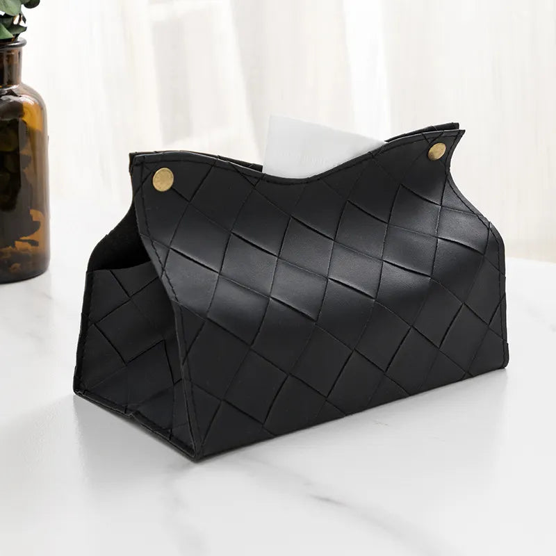 Auri Leather Tissue Box