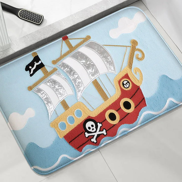 Soft Flannel Bath Mat