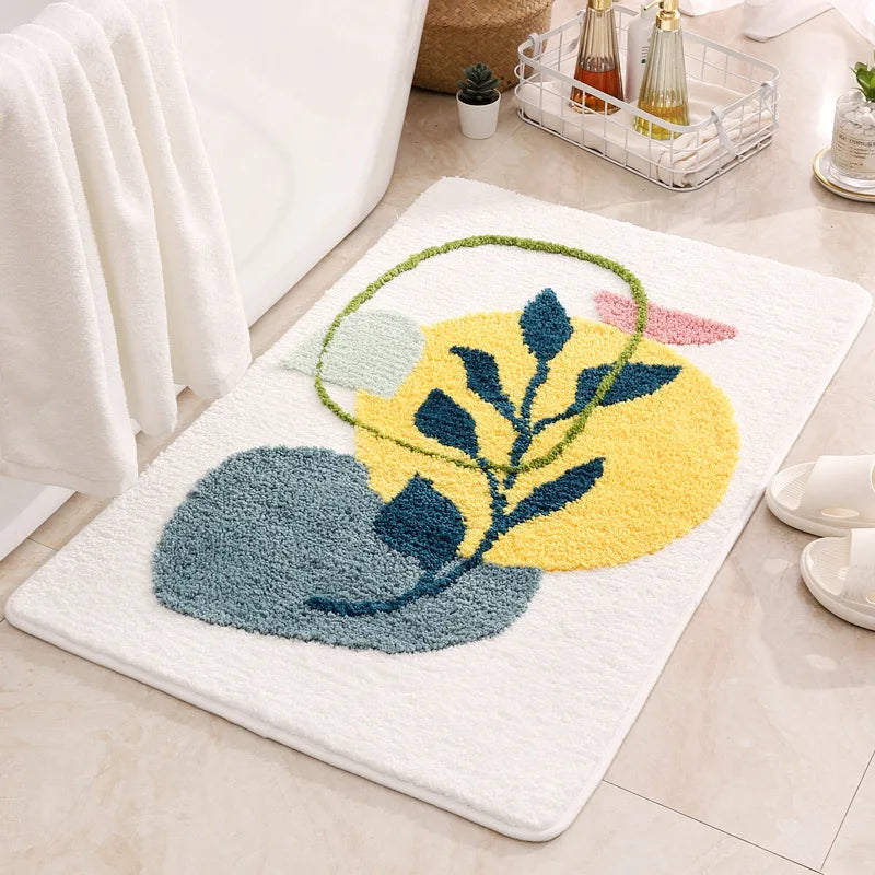 Organic Earth Leaf Bath Mat
