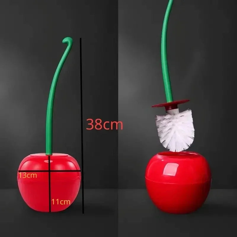 Toilet Brush and Holder Cherry