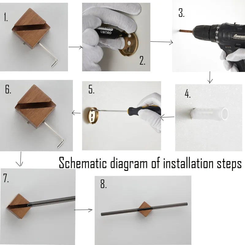 Sliding Towel Rack in Fine Mahogany