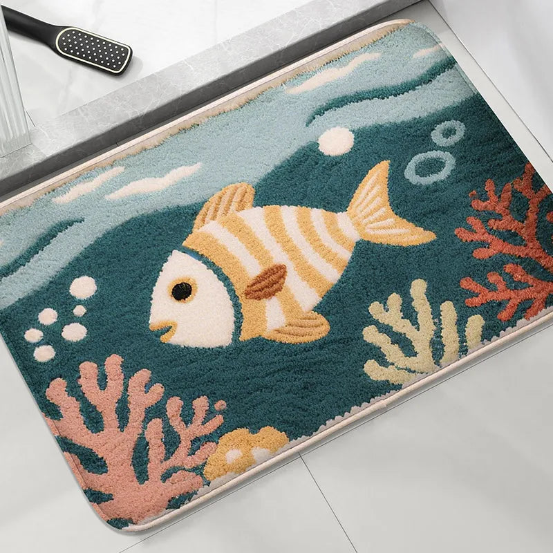 Soft Flannel Bath Mat