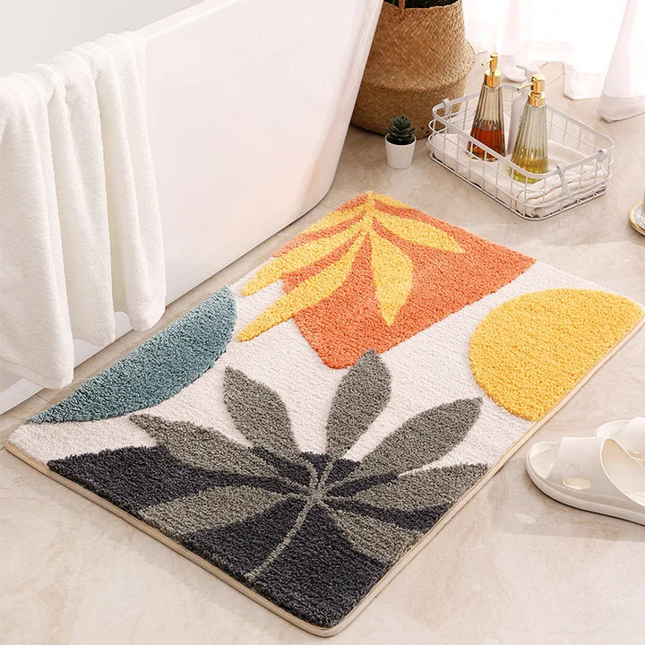 Organic Earth Leaf Bath Mat