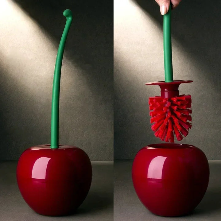Toilet Brush and Holder Cherry