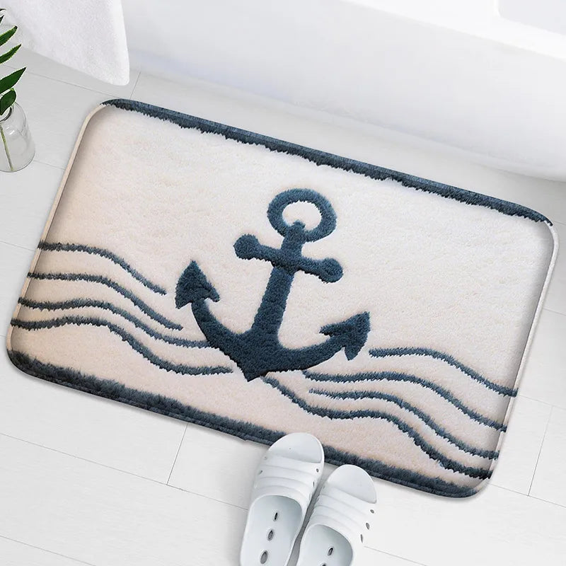 Octopus Pattern Bath Mat