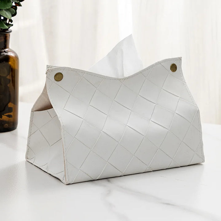 Auri Leather Tissue Box