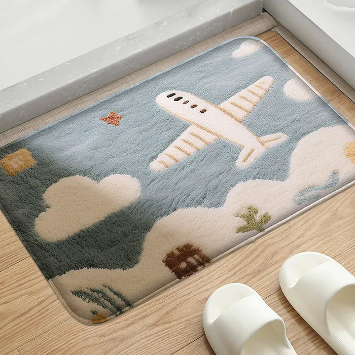 Soft Flannel Bath Mat