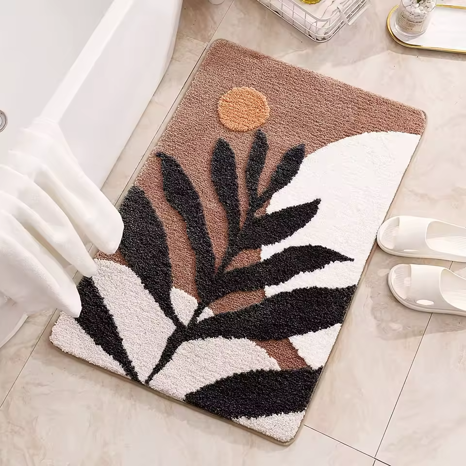 Organic Earth Leaf Bath Mat