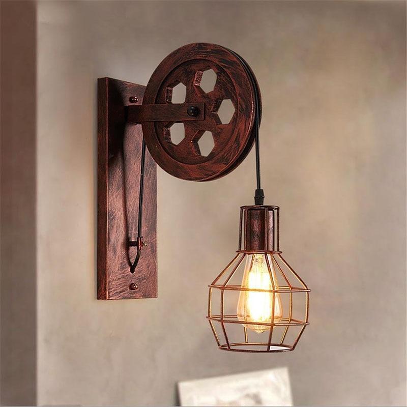 Rustic Wheel Light
